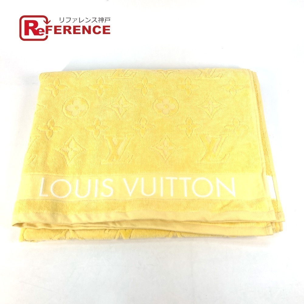 Louis Vuitton rug towel monogram blanket bath beach yellow